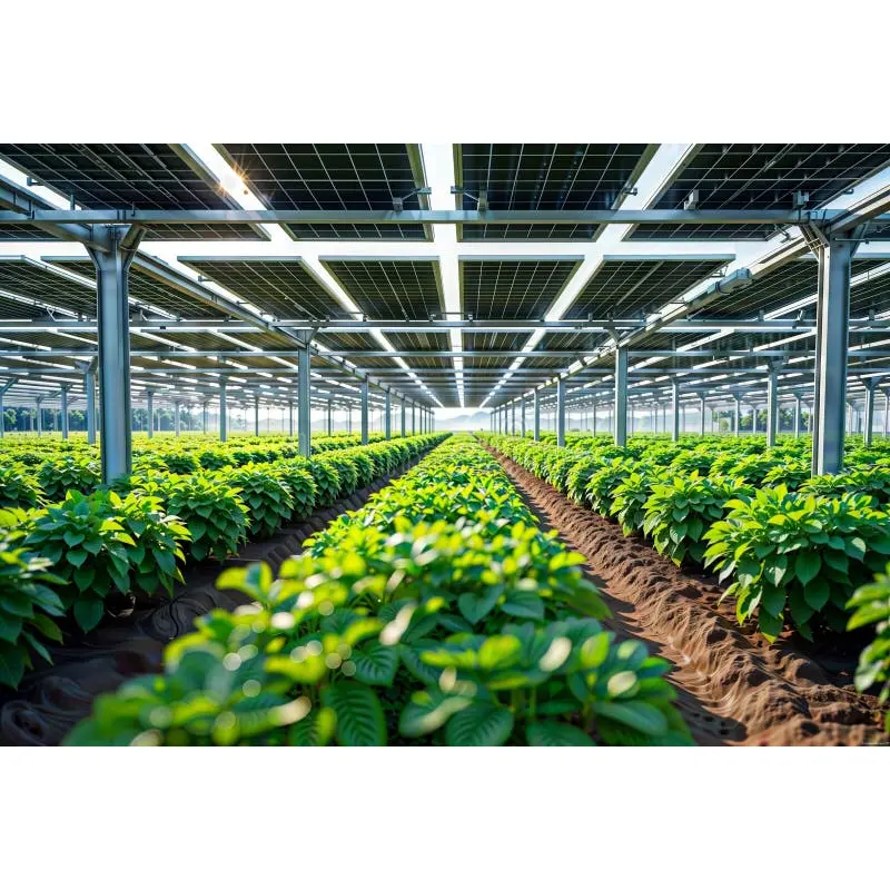 Agrivoltaic szoláris üvegházhatású rendszer